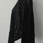 Free People Not Cold In This Top Black Reverse Fleece Oversized Top Size Small Photo 2