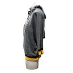 Current/Elliott  Women's Cropped Sleeve Striped Sweatshirt Gray Size 2 Photo 6