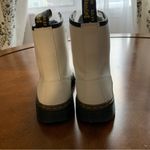Dr. Martens NEW  White Leather Combat Boots Zavala Lace Up Docs Womens 5 NWOB Photo 4