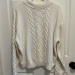 Urban Outfitters  Cream Cableknit Sweater Size Large Photo 1