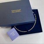 NEW Single Strand Necklace Gold Silver Tube Beads from the Vertigo Collection Photo 3