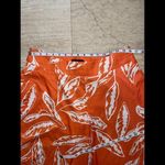 Faeriesty Flare Trousers Wide Leg Asymmetrical Pants Womens 2X Orange‎ White Orange Size XXL Photo 1