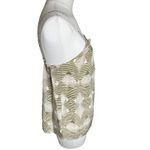 Greylin 100% Silk Cami Top XS Olive Cream Print Anthropologie Boho Luxe Photo 3