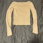 Pink Rose  Beige Ribbed Top Photo 1