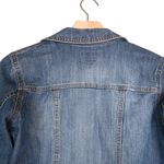 IZOD  Women's Distressed S Blue Denim Jacket Photo 3