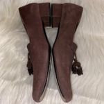 Salvatore Ferragamo  Shoes Women’s Size 8.5 B Suede Tassel Loafer Heels Pumps Photo 5