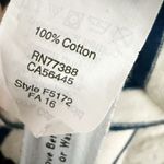 Madewell  | Horizontal Stripe Knit Shirt Dress Blue Cream 3/4 Sleeve | Medium Photo 8