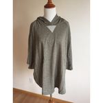 Boutique Easel Shimmer Caped Hoodie Poncho NEW Photo 2