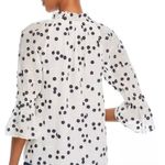 Rebecca Taylor  White Alessandra Floral Embroidered Silk Blouse - Size - Small Photo 1