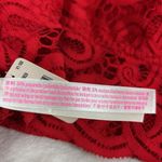 PINK - Victoria's Secret  CROCHET LACE‎ Red Bra BRALETTE SIZE L Photo 11