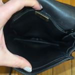 Perlina  New York Black Leather Flap Crossbody Bag Photo 4