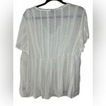 Torrid Ivory Eyelet Embroidered Blouse Size 1x Photo 4