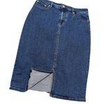 Banana Republic  Seamed Denim Pencil Skirt Jean Womens 6 Tall Preppy Academia Photo 3
