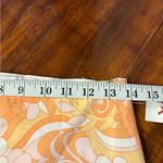 Hollister  Women's Lined orange boho 70s Ultra High Rise Floral Mini Skirt small Photo 12