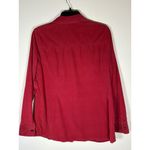 st. john's bay  Wilderness Lodge Red Corduroy Button Down Shirt Gorpcore Large Photo 3