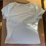 Urban Outfitters Gaze Motel Tasina Light Blue Ribbed Cropped Baby T Photo 5