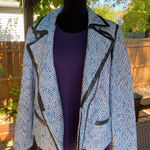 Tweed blazer VERY DRESSY 💙🤍🖤 Blue Size 16W Photo 0
