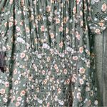 No Boundaries  Size XL(15-17)Milkmaid Floral V-Neck Button Front Shirred Back Top Photo 4