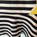 Elle  Black And White Stripe‎ Lemon Print Dress Size 8 Photo 7