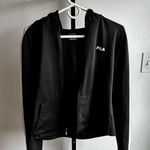 FILA  Black Hoodie with White Logo Photo 0