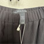 Eileen Fisher Black Silk Georgette Crepe Ankle Straight Pant NWT Size Medium Photo 7