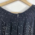 Madison Marcus  Black White Star Printed 100% Silk Mini Dress Women's Size Small Photo 6