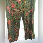 Anthropologie ett:twa Pants Womens Medium Green Schuyler Floral Crop Boho Hippie Photo 10