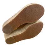 Arturo Chiang  Wedge Straw Heels Tan Patent Leather Open Toe Sling Back 9.5 Women Photo 5