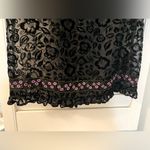 Coach black lace floral dress sheer overlay NEW Size 0 With Pink Flowers Photo 2