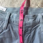 Mother The Mid Rise Dazzler Ankle Fray Hopscotch Stone Blue Corduroy Size 25 Photo 12