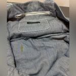 JET JOHN ESHAYA Striped Blue Tote Bag with Neon Yellow Studs Photo 6