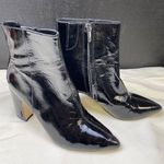 Sam Edelman  Womens Black Leather Ankle Boots Shoes Heels 3" Size 7.5 SKU 6512 Photo 0