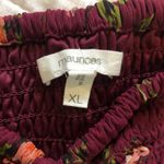 Maurice's Burgundy Floral Top Photo 7