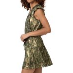 Paige REVOLVE  Bette Metallic Floral Mini Dress - Medium‎ Photo 3