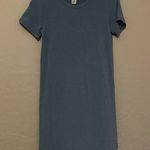 Gyft  Womens Short Sleeve Polyester Blend Blue Gray Dress Size Small Photo 0