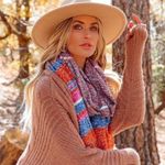 VICI JENESIS STRIPED SCARF - ORANGE COMBO Photo 0