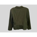 Studio 1940 Olive Green Women's Blazer Jacket With Four Pockets & Button Photo 2