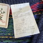 Erika Vintage  Fair Isle Cottage Dark Floral Sweater Vest Size M Holiday Vintage Photo 8