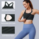  Ribbed Workout Tank Tops for Women Racerback Seamless Crop Tank Tops with Built in Bra Athletic Camisole Sport Tanks Photo 4