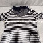 Neon Buddha Women's Striped Cowl Neck Cotton Tunic Sweater Top Size Small Blue Photo 5