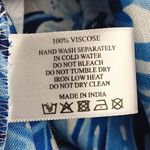 America & Beyond  Tropical Blues Maxi Dress SMALL Floral Print Blue & White New Photo 12