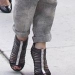 L.A.M.B. .A.M.B. Walcot Black Leather Bootie Sandal Heels size 8 Photo 11