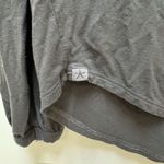 Barefoot Dreams  Top XS Womens Luxe Milk Jersey Namaste Lounge Pajama Grey Photo 3