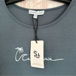 Sincerely Jules Blue California Ribbed T Shirt Dress Size L Photo 2