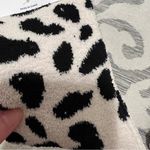 Loft Beige Brown Cozy Crew Leopard Print Fuzzy Socks NWT One Size Photo 2