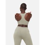 Mate the Label  Organic Cotton Stretch Sports Bra Sage EUC Size XS Photo 2