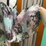 Energie Brown and Blue Relaxed cold shoulder Blouse with 3/4 Sleeves Photo 7