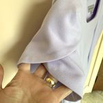 Marc New York  Dress 6 Midi Silver accent zipper Lilac Purple Tulip Sleeve Photo 3