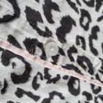 Victoria's Secret Leopard Print Flannel Sleep Shirt Button Down Cozy size Small Photo 4