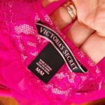 Victoria's Secret Hot Pink Lace Mesh Sheer Negligee Sexy Babydoll Chemise Size M Photo 6